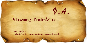 Viszmeg András névjegykártya